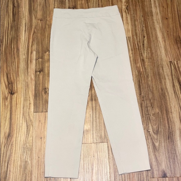 Tina Stephens 12 large pants Leggings Beige khaki pull on business casual ankle - Picture 3 of 5